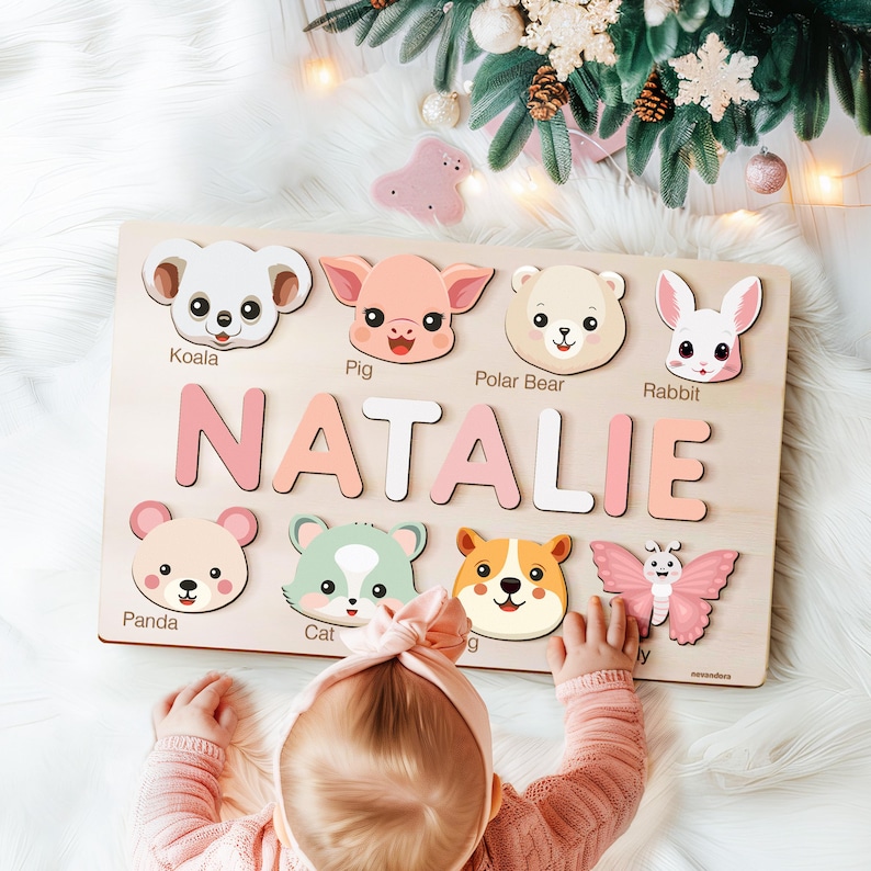Personalized Handmade Baby Name Puzzle