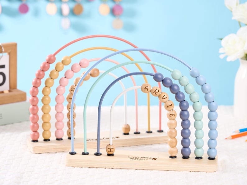 Personalized Montessori Abacus Toy