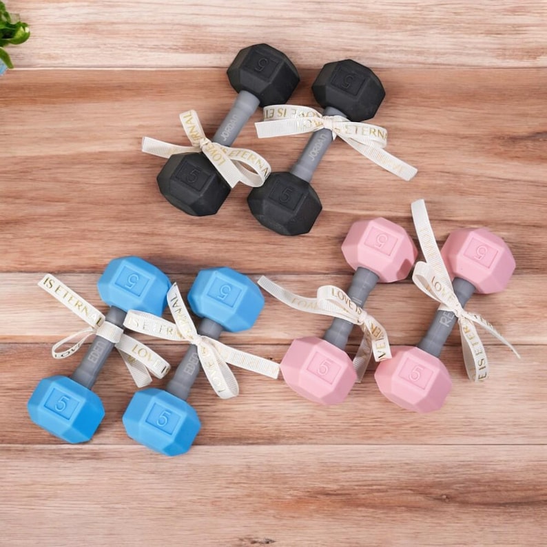 Personalized Name Dumbbell Keepsake Gift for Baby