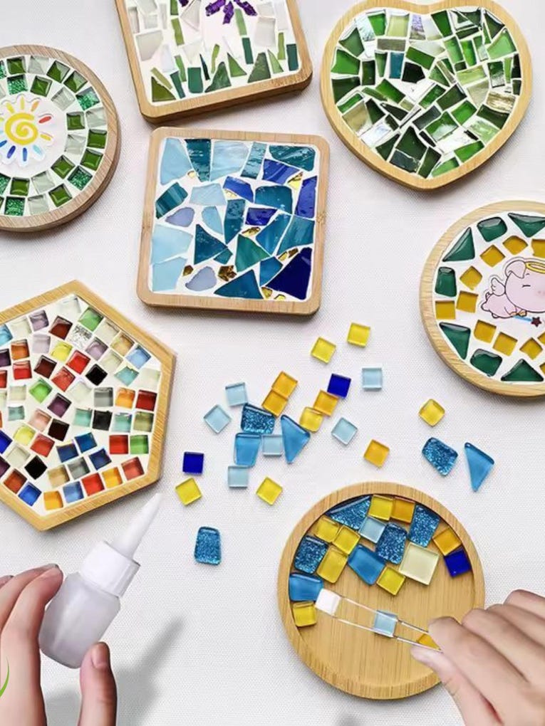 DIY Mosaic Coaster Tray Kit