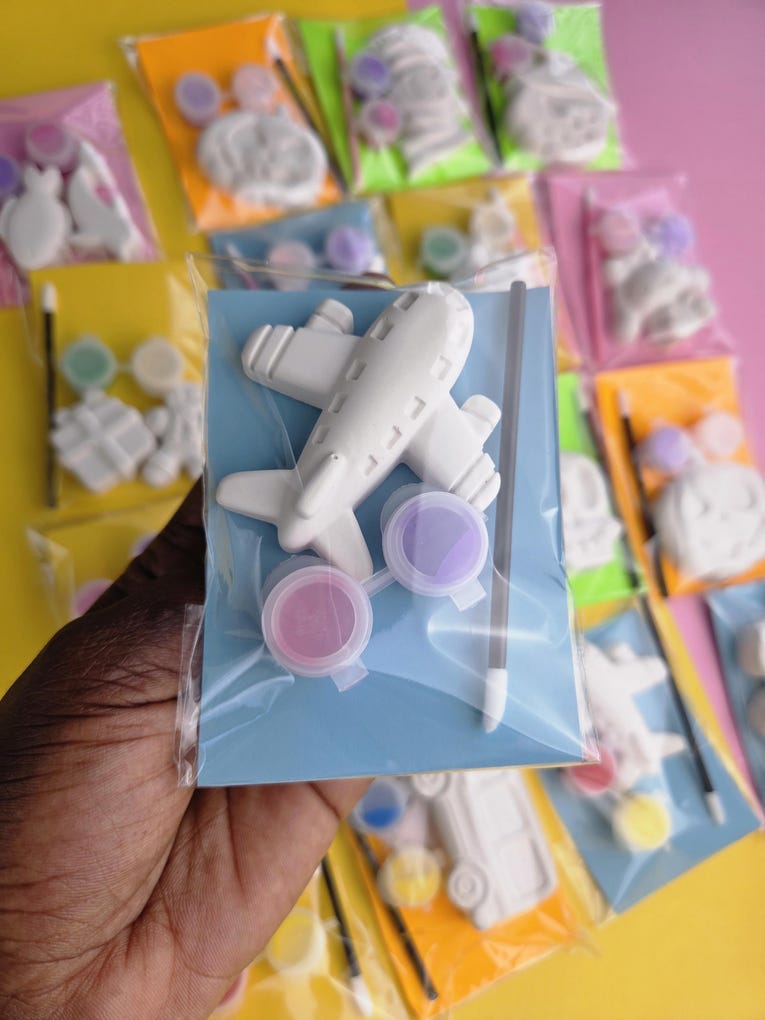 Airplane DIY Painting Kit – Travel Party Craft